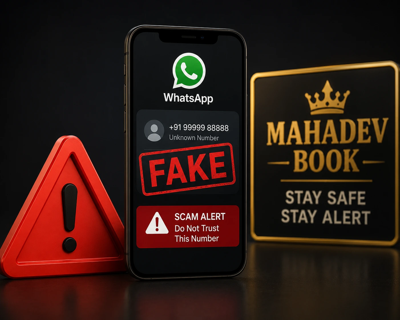 Fake Mahadev Book Number Warning